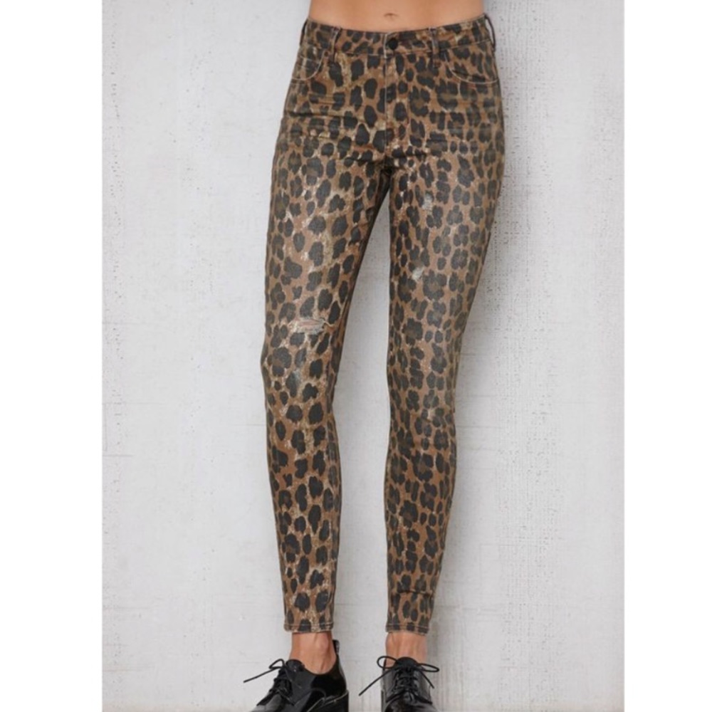 Leopard Print Jeans
